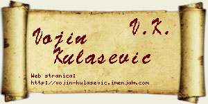 Vojin Kulašević vizit kartica